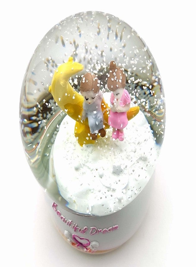 RedRoss Snow Globe Beautiful Dreams Motorized | Magical Flakes | Polyresin | Musical | Rotating Water | 17cm | 3 AAA Batteries - Image 4